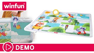 Plegable  y acogedora 🥰 Mira de cerca la Superalfombra de actividades Winfun | COLORBABY