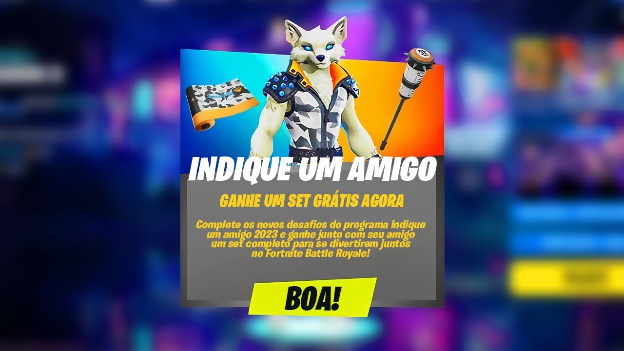 Fortnite - Indique um Amigo 2022  Como ganhar a skin Xander - Canaltech