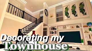 BLOXBURG - Decorating My SAN FRANCISCO TOWNHOUSE | ROBLOX