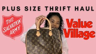 Plus Size Thrift Haul ft. Value Village & Salvation Army | Louis Vuitton for $5 | JohnayaPatricia