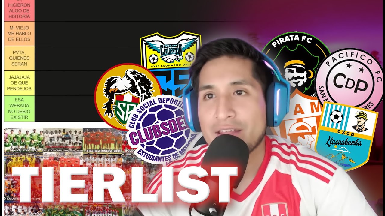 LOS CLUBES MÁS CALETAS DEL FUTBOL PERUANO 🤯 NIVEL EXPERTO | TIERLIST