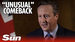 David Cameron admits his sensational comeback is ‘unusual’ Resimi