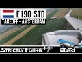 KLM Royal Dutch Airlines | Embraer E190, takeoff Amsterdam, Schiphol, RWY 36L | July 2021