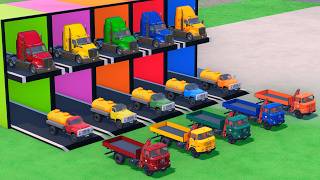 DOUBLE DECKER LONG CONVOY POLICE TRANSPORT, VW CRAFTER, CORVETTE, JEEP MINI &amp; BATTLE! FS22 #80
