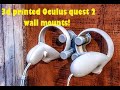 3D printing an Oculus Quest 2 touch controller wall mount 3d Printed on an ender 3 3D printer.
