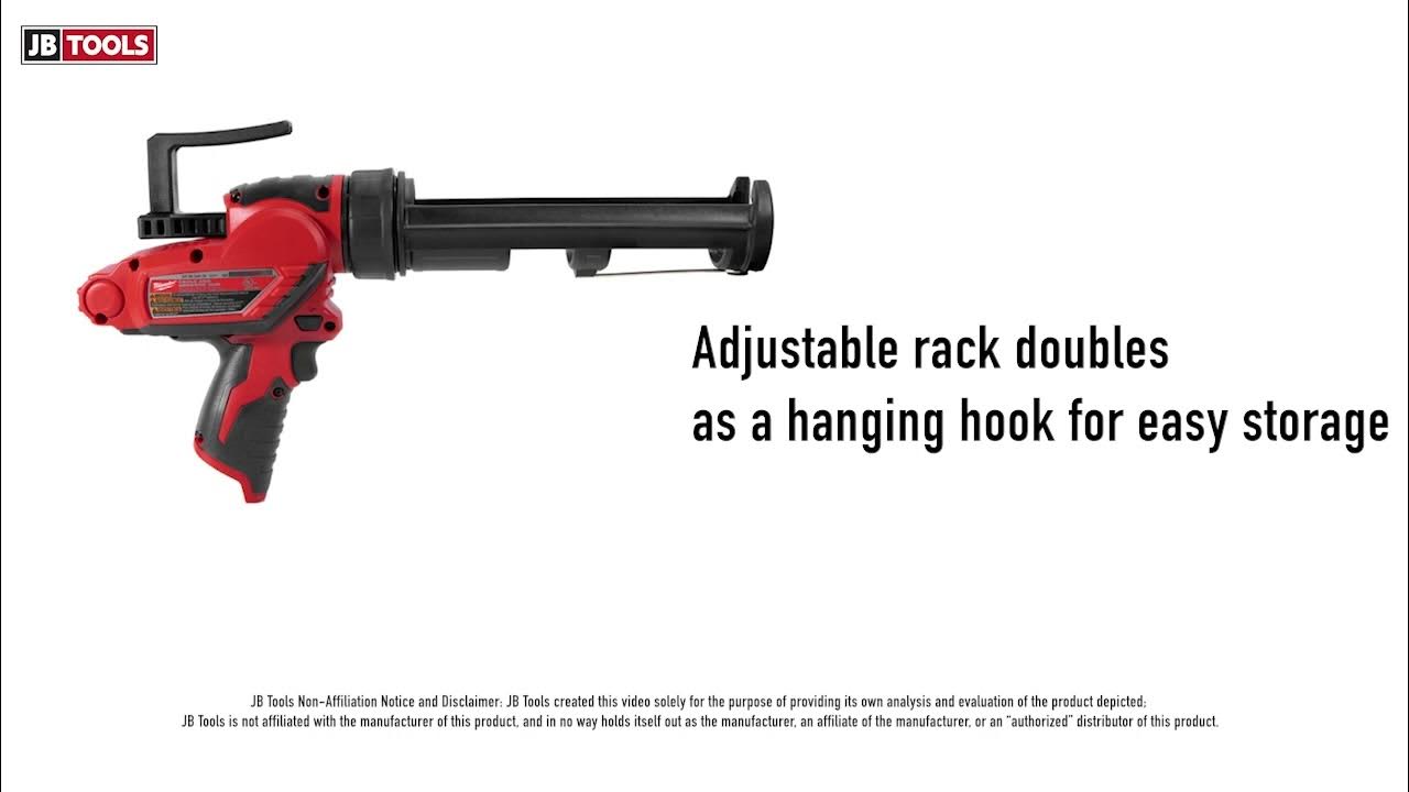 Milwaukee M12 Caulking Gun Cordless Pistol Grip 10 Oz. Cartridge (SKU