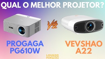 PROGAGA PG610W vs VEVSHAO A22 - Qual o Melhor Projetor Custo Beneficio 2025?