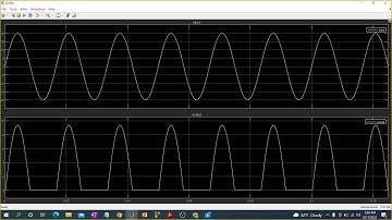 Half wave rectifier circuit simulation | MATALB | Simulink