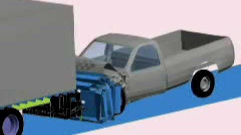 FEA of Crash Cushion / Pick-Up Test