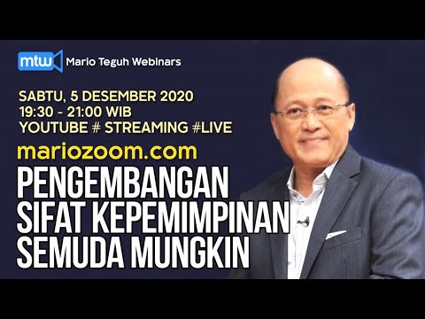 Pengembangan Sifat Kepemimpinan Semuda Mungkin - Mario Teguh Youtube Live