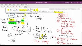 Calc Ch 8 Obj 6 Ratio Test