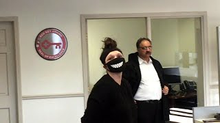 Woman in SurgicalLike Mask: Banker Hit Panic Button on Me