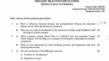 #che06 #che6 #ignou IGNOU solved assignment 2020/solved assignment CHE-06.
