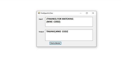 How to get between two specific characters and list it with comma-Vb.net |Brackets | List |Comma