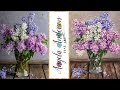 Easy Lilacs Impressionist Beginner Floral Acrylic Painting Tutorial LIVE