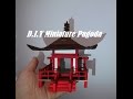 DIY Miniature Pagoda from Popsicle sticks.