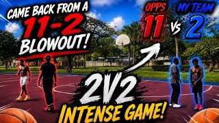 I DROPPED 12 POINTS IN THIS INSANE 11-2 COMEBACK 😳🏀 2v2