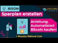 Bison Sparplan einrichten Anleitung. Automatisch Bitcoin & Krypto kaufen. Tutorial | Deutsch