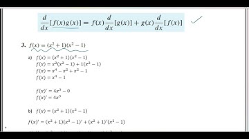 Calculus 1 Ex # 2.4 Q # 3 The Product and Quotient Rules: Product Rule