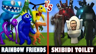 Rainbow Friends Chapter 2 vs. Skibidi Toilet | Minecraft (FUNNY BATTLE!)