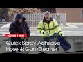 How to Use EverGuard TPO Quick Spray Adhesive Hose &amp; Gun Cleaner with Dave &amp; Wally | GAF Roofing