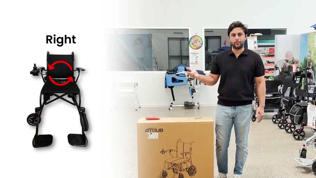 Распаковка легкой инвалидной коляски весом 11,5 кг.