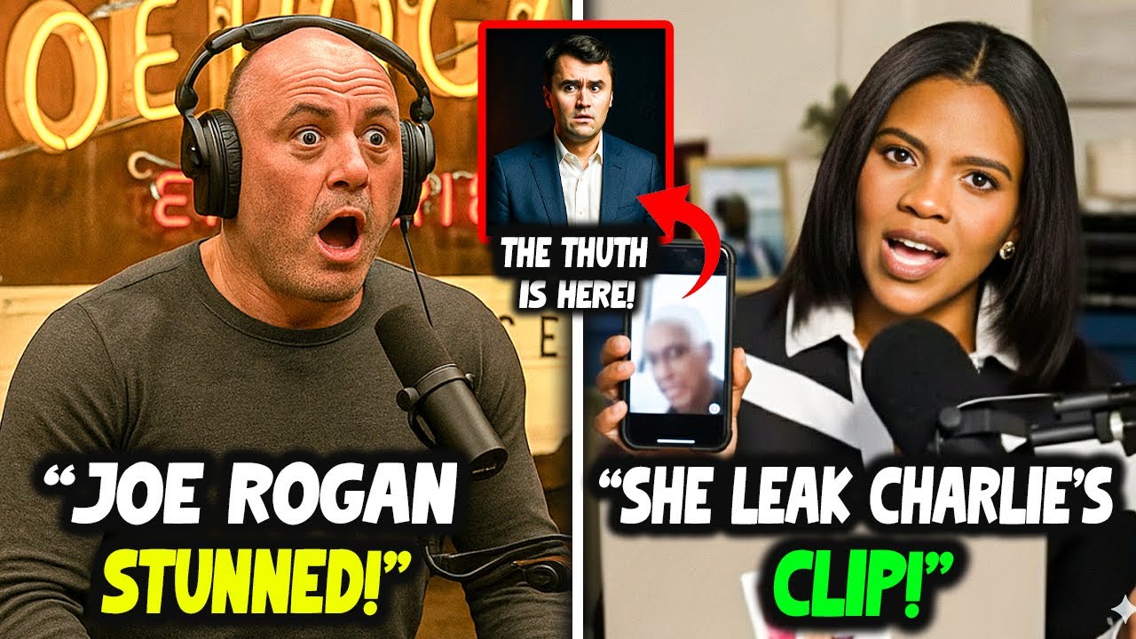 LIVE :Joe Rogan FREEZES as Candace Owens EXPOSED Charlie Kirk Clip — Studio Falls DEAD SILENT