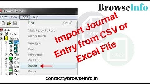 How to Import Journal Items from XLS or CSV | Odoo App Feature #odoo #odooapps