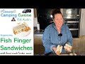 Posh fish finger sandwiches cooked in the Ridgemonkey with home made tartar sauce - a tasty lunch!