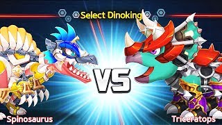DINOKING #2 part 2 - Dino Battle: Spinosaurus Vs Triceratops | Eftsei Gaming screenshot 2