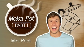 "Moka Pot" Woodblock Print Series, Part 1 (Design) | Japanese Printmaking