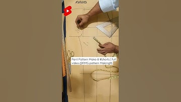Pant Pattern Make-8 #shorts #rmgpatternmaking16  #youtubeshorts