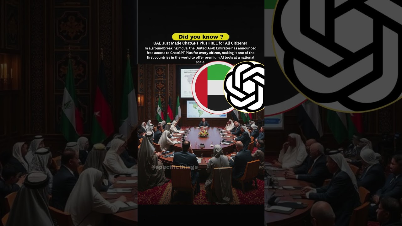 UAE Gives Free ChatGPT Plus to All Citizens A Bold Move Toward an AI Future!" 