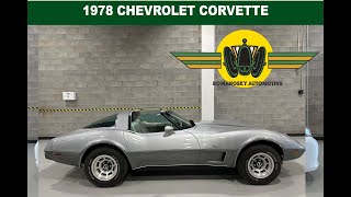 1978 Corvette L48 4 sp. Original 50,000km BAT No Reserve