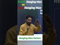 Green vs Red Hanging Man Candlestick Pattern