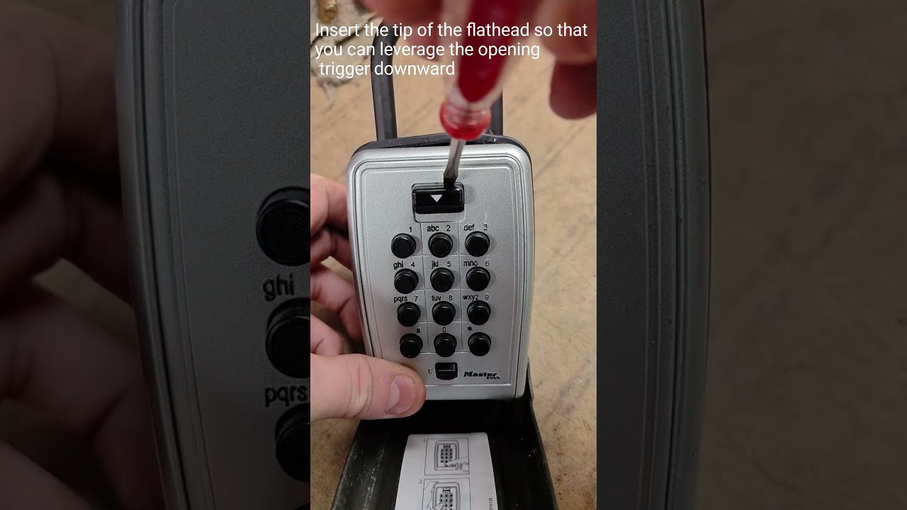 Lockstuff Master Lock 5422D 5423D Lockbox Bypass Technique
