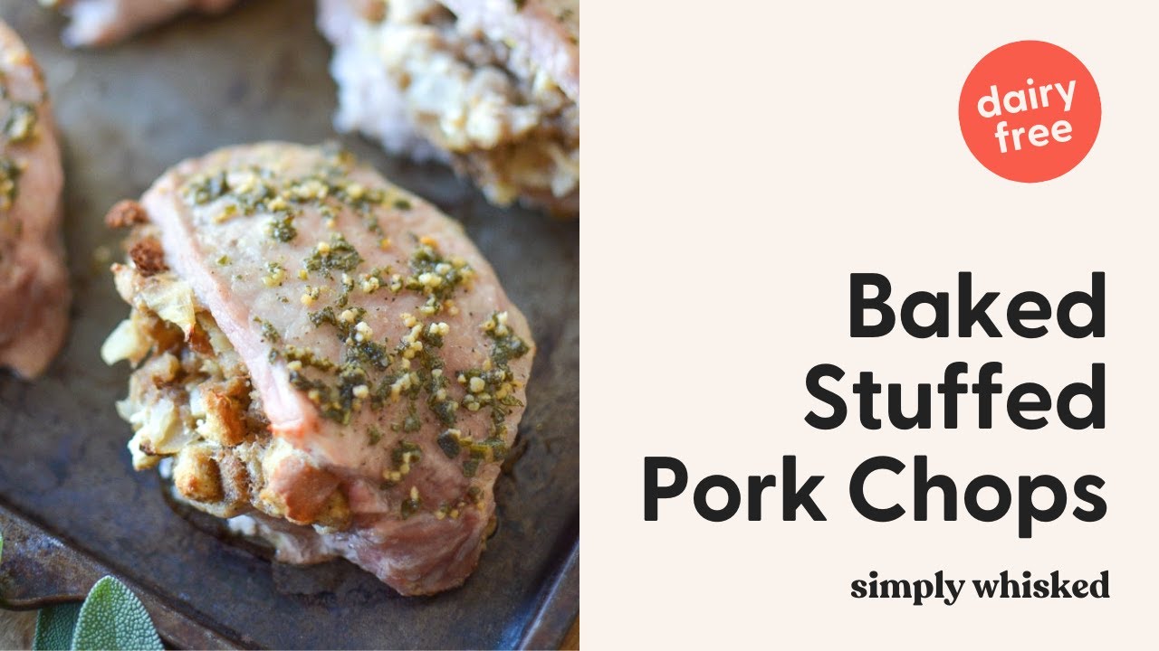 Baked Stuffed Pork Chops - YouTube