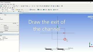 ANSYS FLUENT tutorial, drawing divergence channel part (1). ANSYS design modeler. Using skin/loft.