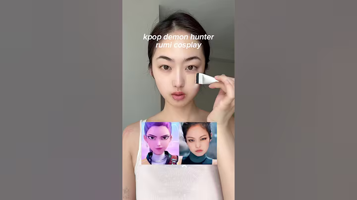 RUMI X JENNIE inspired makeup 🖤#kpopdemonhunters #kpop #netflix #makeup #cosplay #anime
