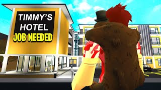 CREEPY Hotel Hired Me.. The Owner Had SECRET Cameras! (Roblox Bloxburg)