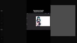Guys I rlly like this specific sayaka sprite #art #danganronpa #shorts