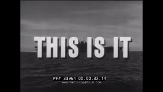 U.S. NAVY  WWII NAVAL AVIATOR TRAINING FILM   'THIS IS IT' REEL 1   33064