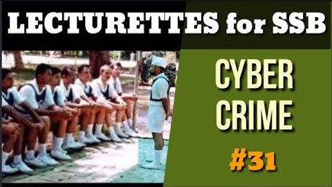 Lecturettes for SSB|| CYBER CRIME || Daily practice #31 || TARGET DEFENCE FORCES