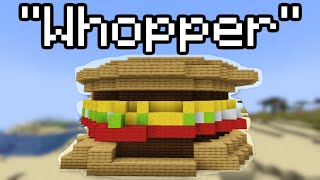 Whopper Whopper, but it&#39;s Minecraft