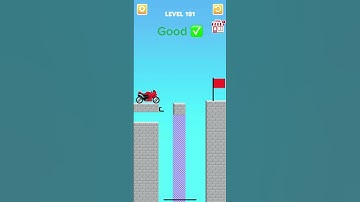 Draw Bridge Puzzle game play level 191 #games #drawing #shorts 🚘