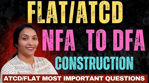 Conversation of NFA to DFA ｜ How to Pass FLAT R22｜ TOC | How to Pass ATCD R22 | #ATCDR22 #FLATR22 |