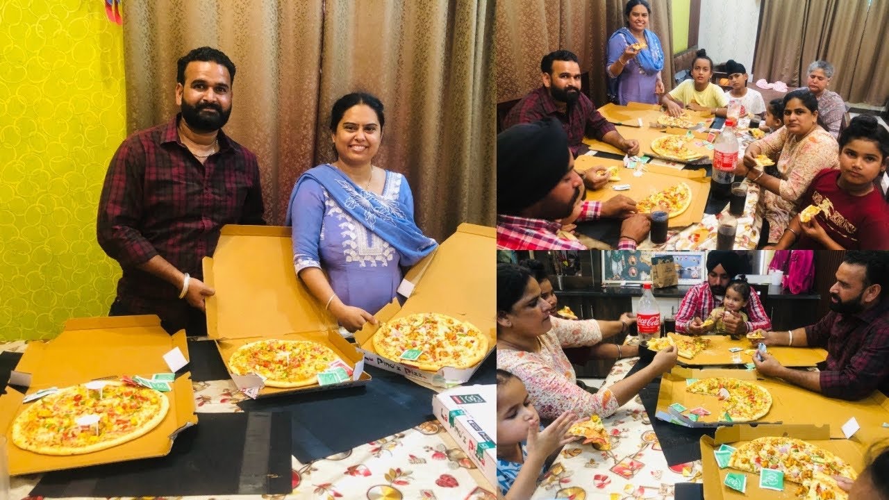 ਅੱਜ ਮੇਰੇ ਭਰਾ ਨੇ ਕਿਹੜੀ ਵੱਡੀ ਖੁਸ਼ੀ ਚ ਖਵਾਏ ਸਾਰੇ ਪਰਿਵਾਰ ਨੂੰ ਵੱਡੇ ਵੱਡੇ ਪੀਜ਼ੇ 🤗ਖਾ ਖਾ ਕੇ ਨਿਕਲਿਆ ਧੂੰਆਂ