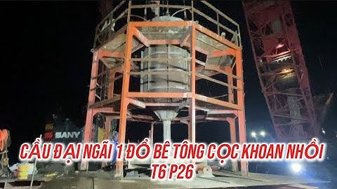 Cầu đại ngãi 1 thi công quá nhanh đổ bê tông cọc khoan nhồi 6/8 p26!