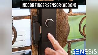 GENESIS GT02X Dual Finger Sensor Version + S370B Digital Deadbolt Synchronize Unlocking System
