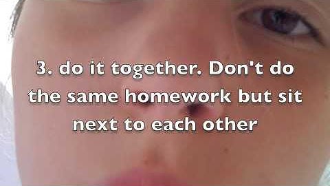 How to make homework more fun!